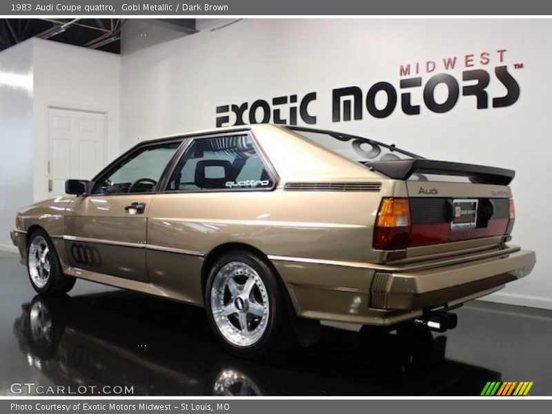 Gobi Metallic / Dark Brown 1983 Audi Coupe quattro