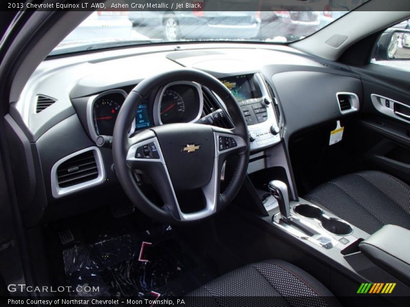 Ashen Gray Metallic / Jet Black 2013 Chevrolet Equinox LT AWD