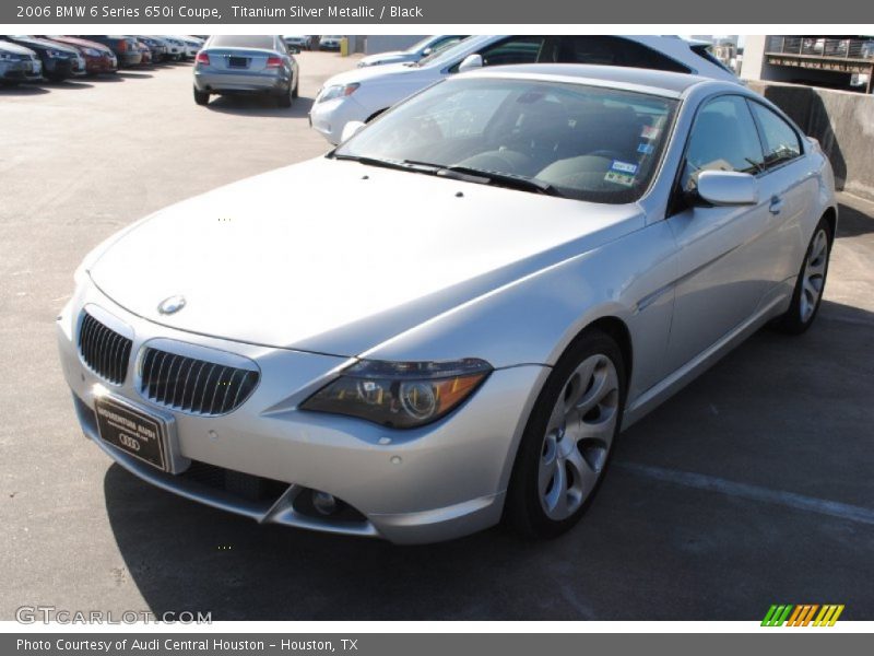 Titanium Silver Metallic / Black 2006 BMW 6 Series 650i Coupe