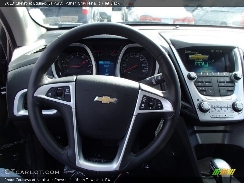 Ashen Gray Metallic / Jet Black 2013 Chevrolet Equinox LT AWD