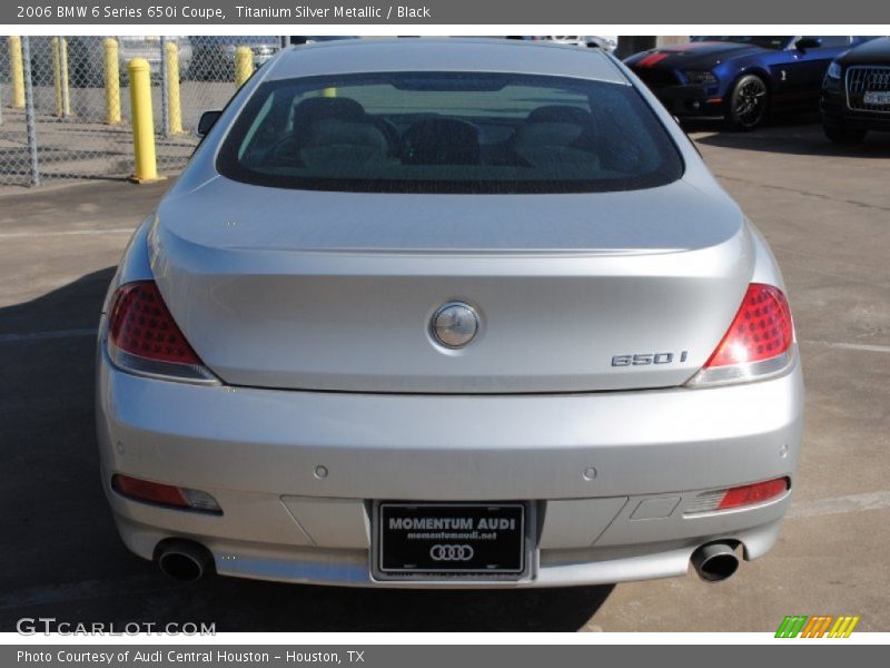 Titanium Silver Metallic / Black 2006 BMW 6 Series 650i Coupe