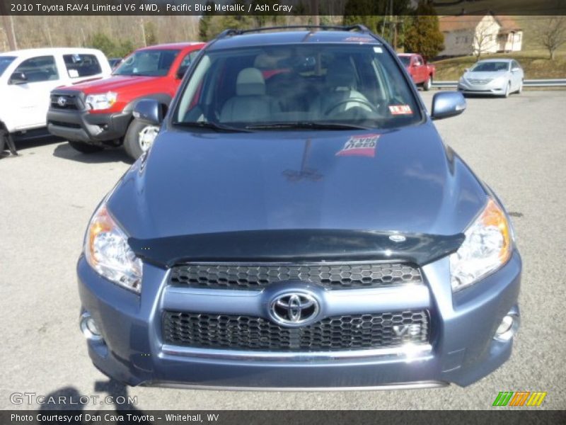 Pacific Blue Metallic / Ash Gray 2010 Toyota RAV4 Limited V6 4WD