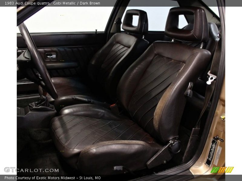 Front Seat of 1983 Coupe quattro