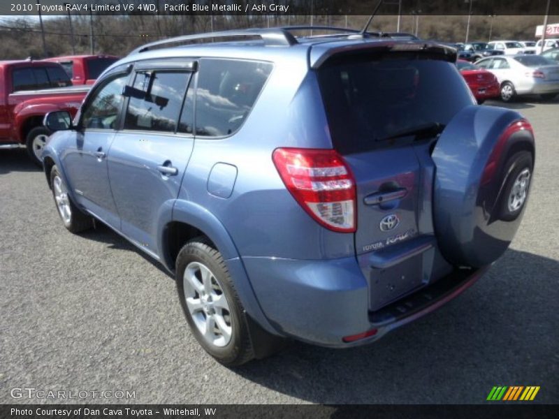 Pacific Blue Metallic / Ash Gray 2010 Toyota RAV4 Limited V6 4WD