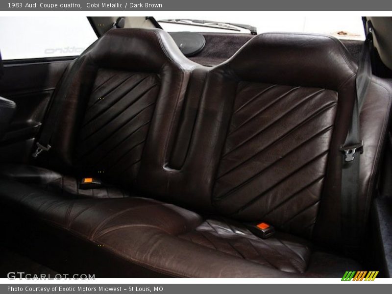 Rear Seat of 1983 Coupe quattro