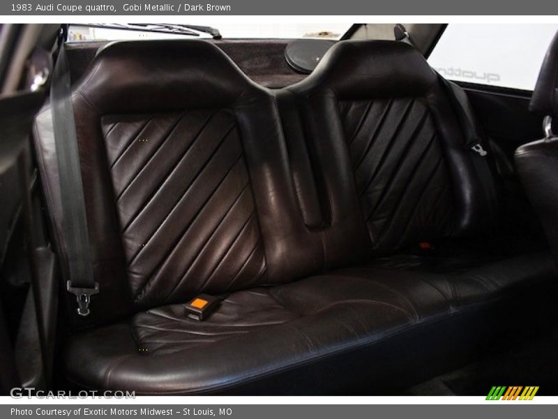 Rear Seat of 1983 Coupe quattro