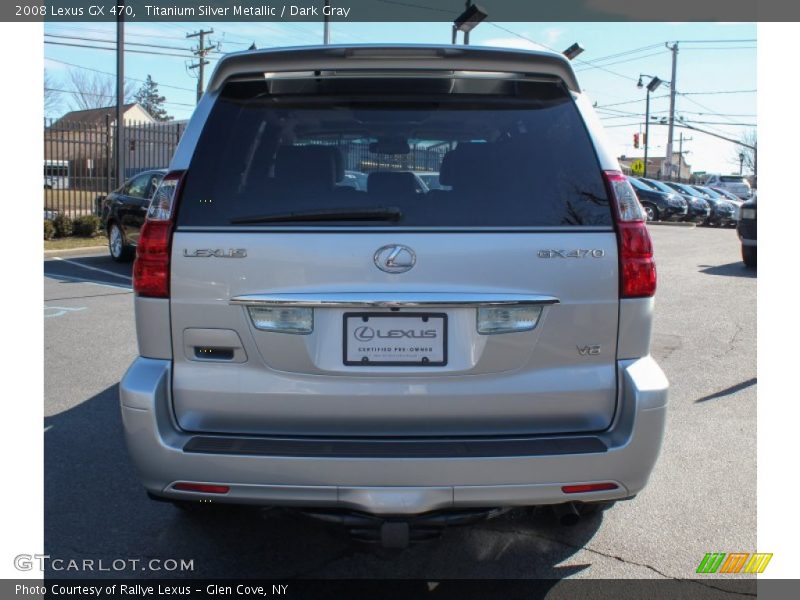 Titanium Silver Metallic / Dark Gray 2008 Lexus GX 470