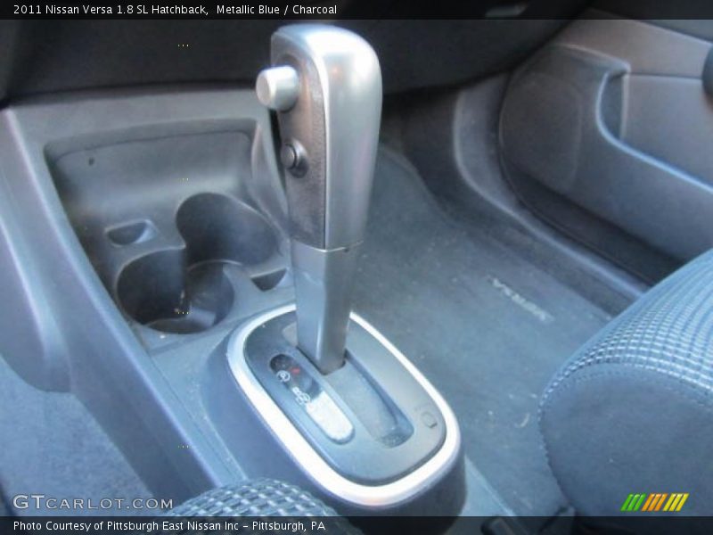 Metallic Blue / Charcoal 2011 Nissan Versa 1.8 SL Hatchback