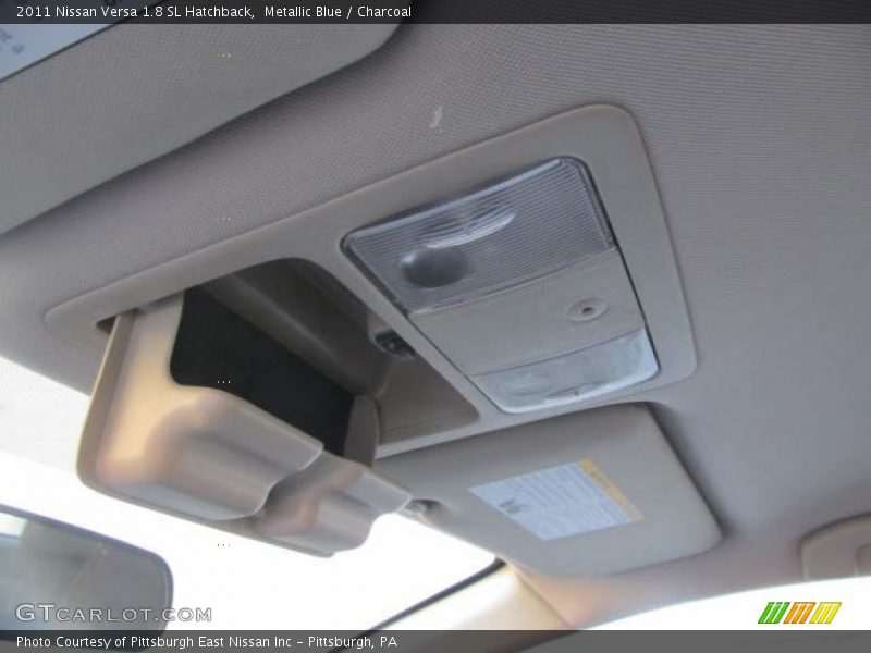 Metallic Blue / Charcoal 2011 Nissan Versa 1.8 SL Hatchback