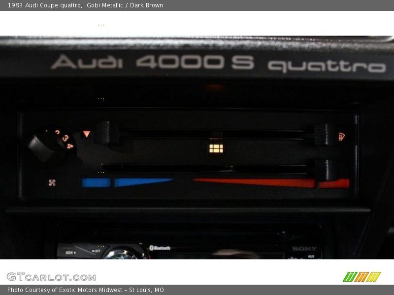 Gobi Metallic / Dark Brown 1983 Audi Coupe quattro