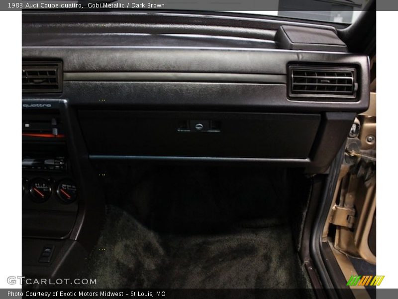 Gobi Metallic / Dark Brown 1983 Audi Coupe quattro