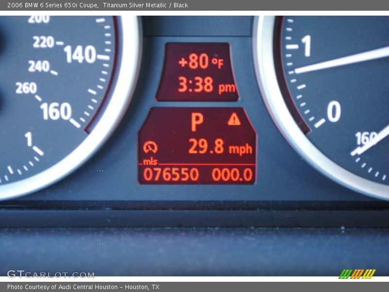 Titanium Silver Metallic / Black 2006 BMW 6 Series 650i Coupe
