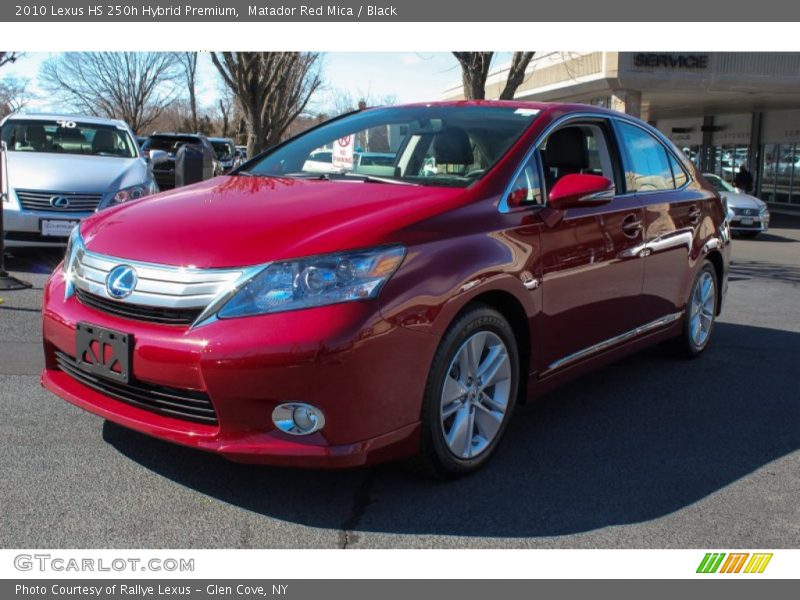 Matador Red Mica / Black 2010 Lexus HS 250h Hybrid Premium