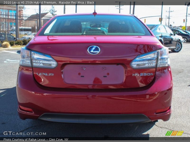 Matador Red Mica / Black 2010 Lexus HS 250h Hybrid Premium