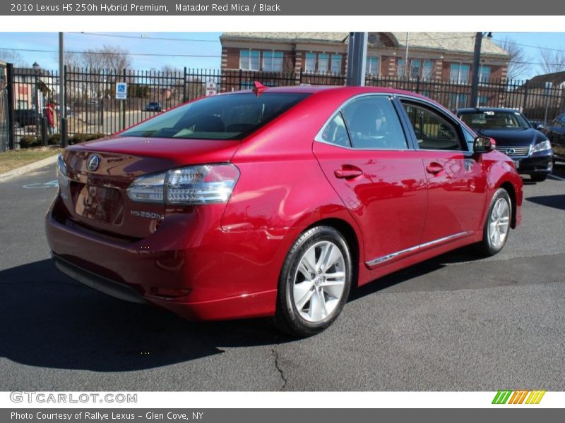 Matador Red Mica / Black 2010 Lexus HS 250h Hybrid Premium