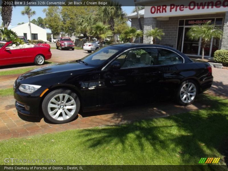 Jet Black / Cream Beige 2012 BMW 3 Series 328i Convertible