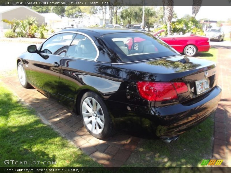 Jet Black / Cream Beige 2012 BMW 3 Series 328i Convertible