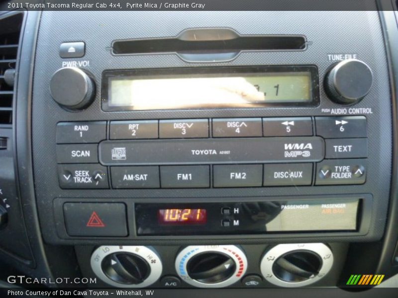 Audio System of 2011 Tacoma Regular Cab 4x4