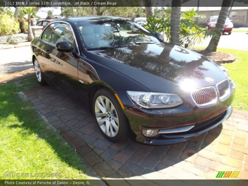 Jet Black / Cream Beige 2012 BMW 3 Series 328i Convertible