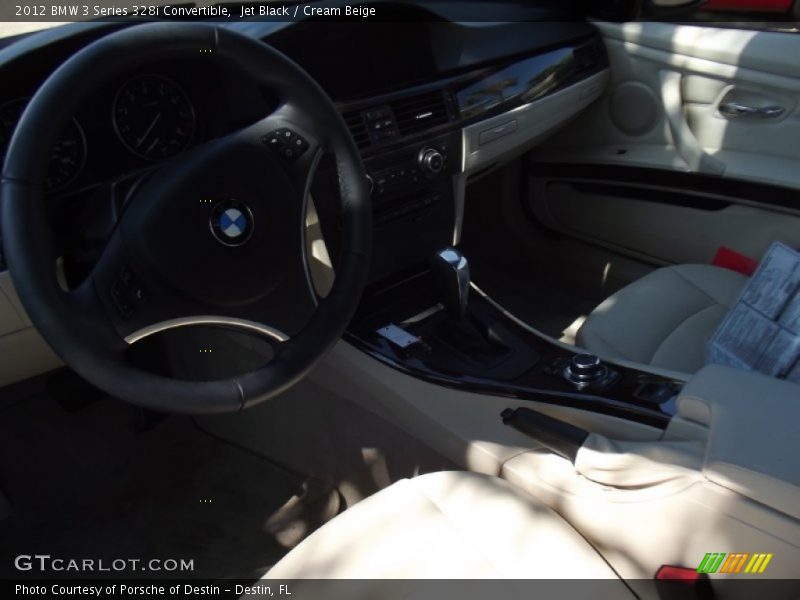 Jet Black / Cream Beige 2012 BMW 3 Series 328i Convertible