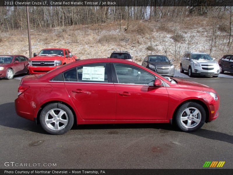 Crystal Red Metallic Tintcoat / Jet Black 2013 Chevrolet Cruze LT