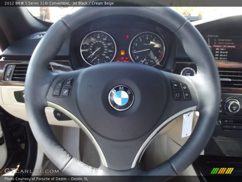 Jet Black / Cream Beige 2012 BMW 3 Series 328i Convertible