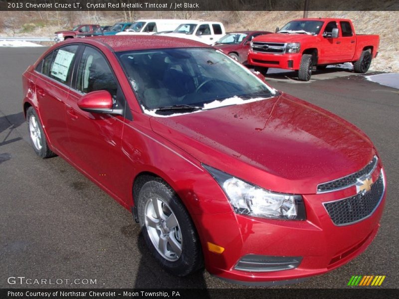 Crystal Red Metallic Tintcoat / Jet Black 2013 Chevrolet Cruze LT