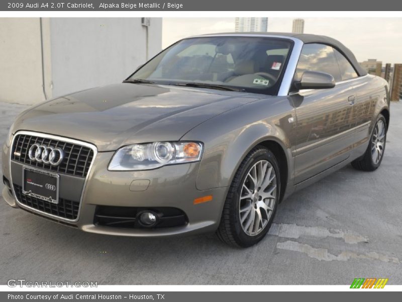 Alpaka Beige Metallic / Beige 2009 Audi A4 2.0T Cabriolet