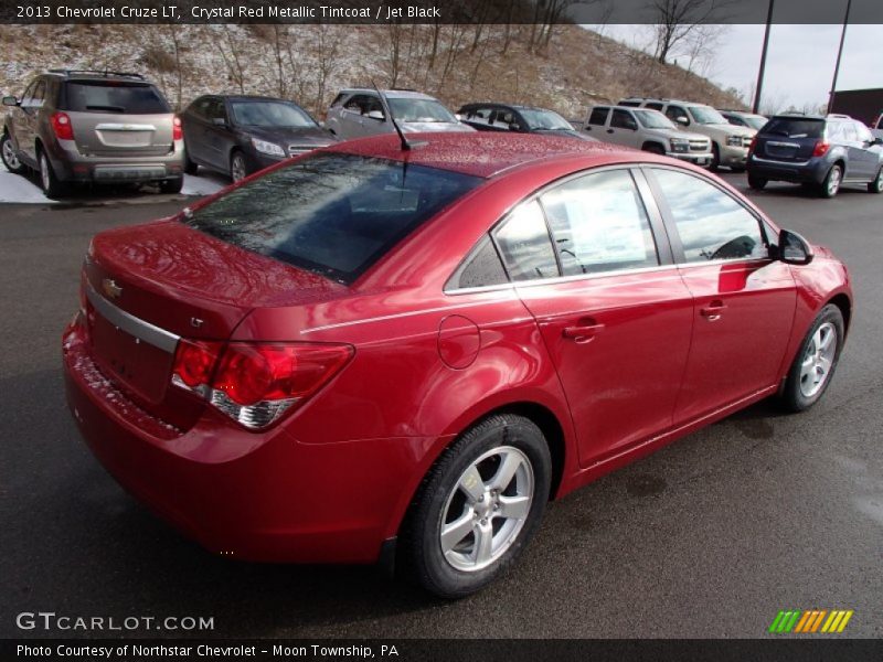 Crystal Red Metallic Tintcoat / Jet Black 2013 Chevrolet Cruze LT