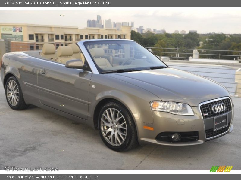 Alpaka Beige Metallic / Beige 2009 Audi A4 2.0T Cabriolet