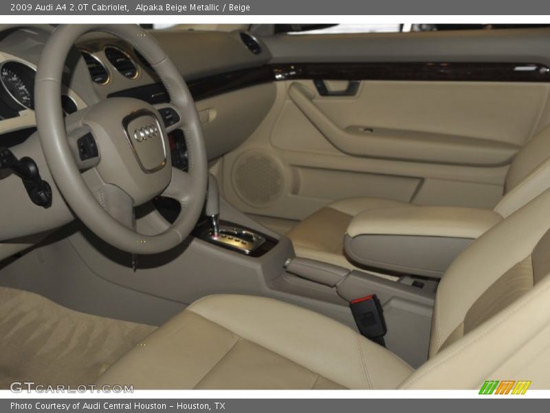 Alpaka Beige Metallic / Beige 2009 Audi A4 2.0T Cabriolet