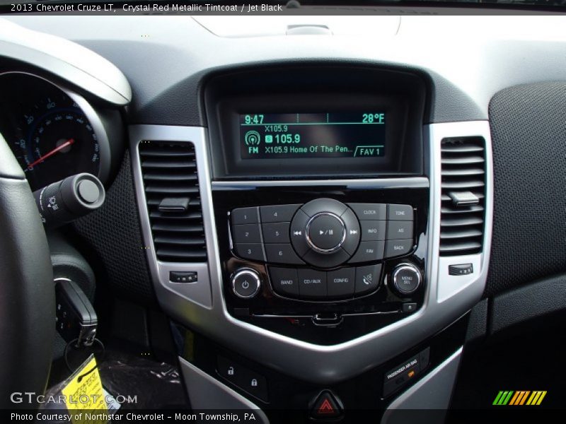 Crystal Red Metallic Tintcoat / Jet Black 2013 Chevrolet Cruze LT