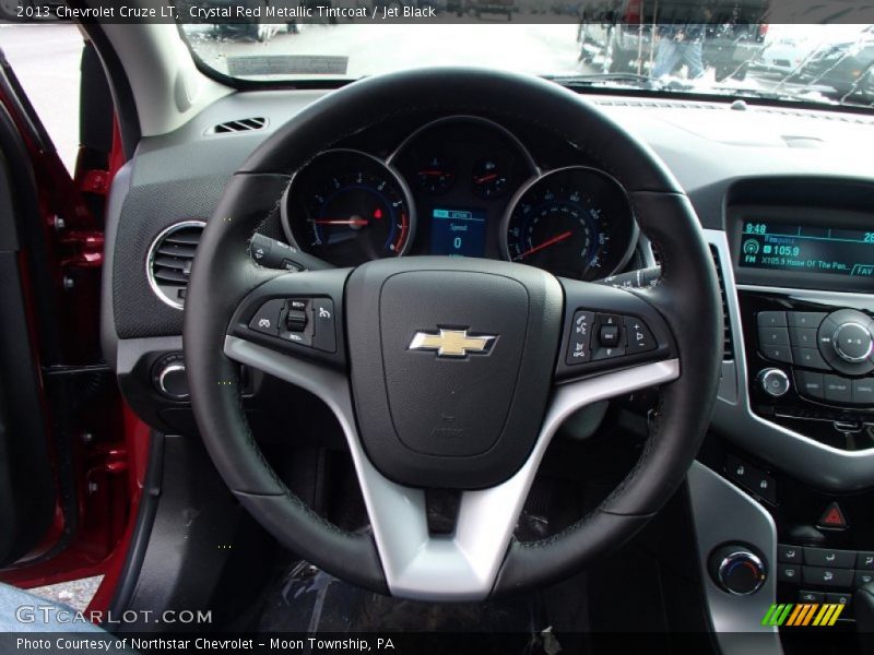 Crystal Red Metallic Tintcoat / Jet Black 2013 Chevrolet Cruze LT