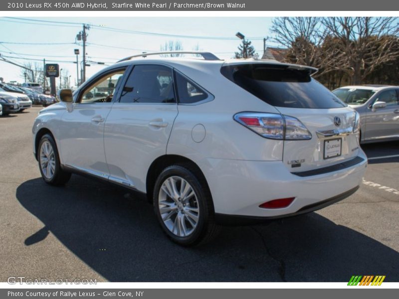 Starfire White Pearl / Parchment/Brown Walnut 2010 Lexus RX 450h AWD Hybrid