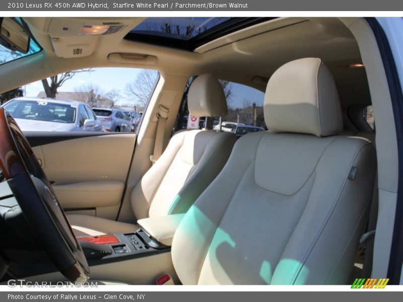 Starfire White Pearl / Parchment/Brown Walnut 2010 Lexus RX 450h AWD Hybrid