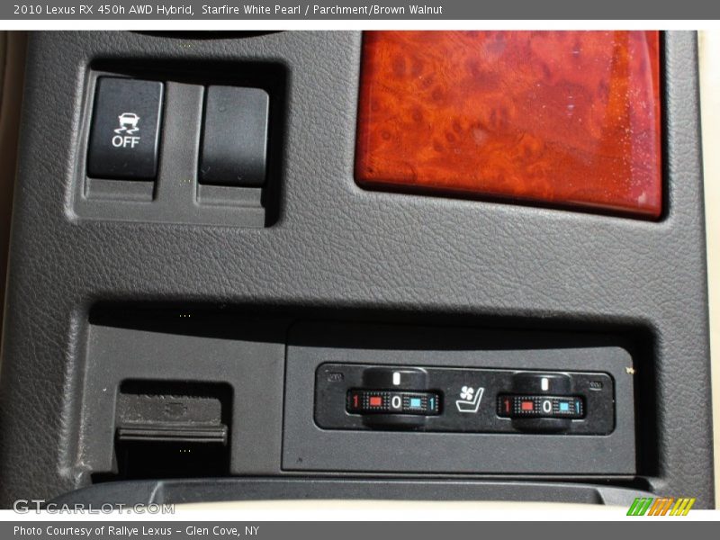 Starfire White Pearl / Parchment/Brown Walnut 2010 Lexus RX 450h AWD Hybrid