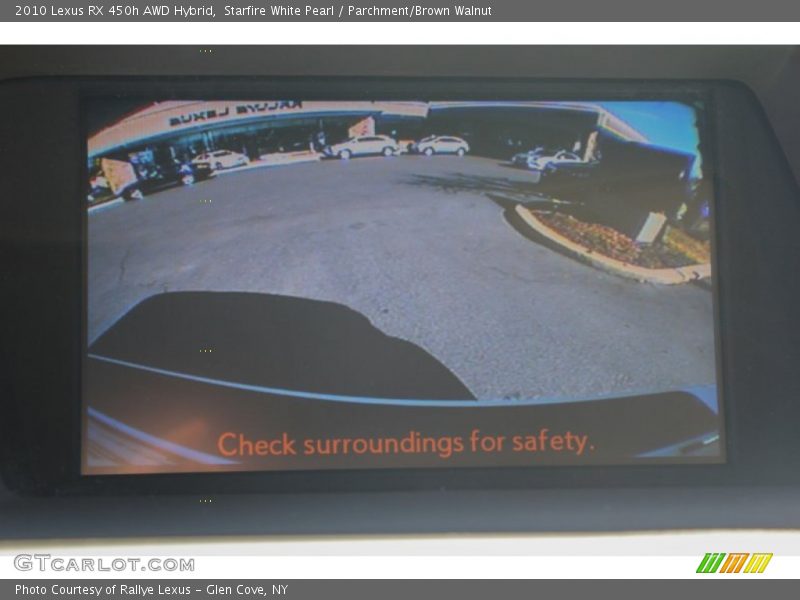 Starfire White Pearl / Parchment/Brown Walnut 2010 Lexus RX 450h AWD Hybrid