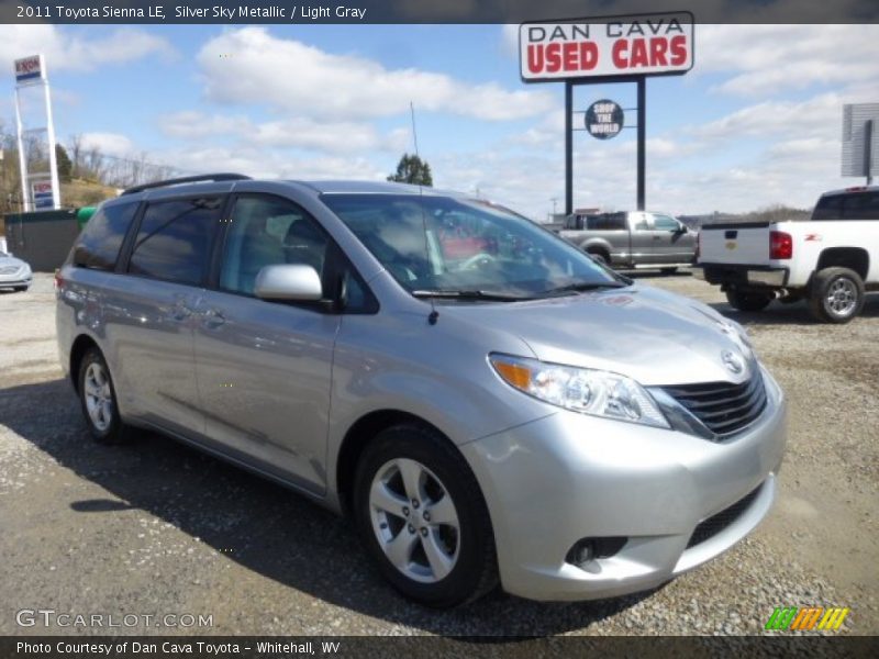 Silver Sky Metallic / Light Gray 2011 Toyota Sienna LE