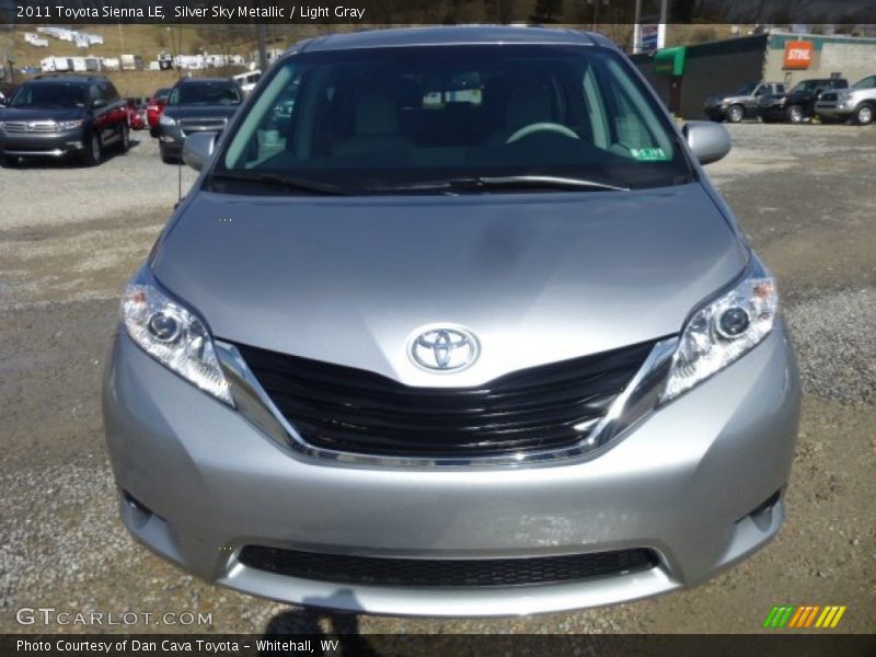 Silver Sky Metallic / Light Gray 2011 Toyota Sienna LE