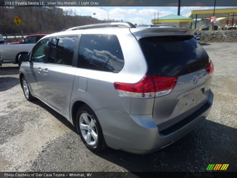 Silver Sky Metallic / Light Gray 2011 Toyota Sienna LE