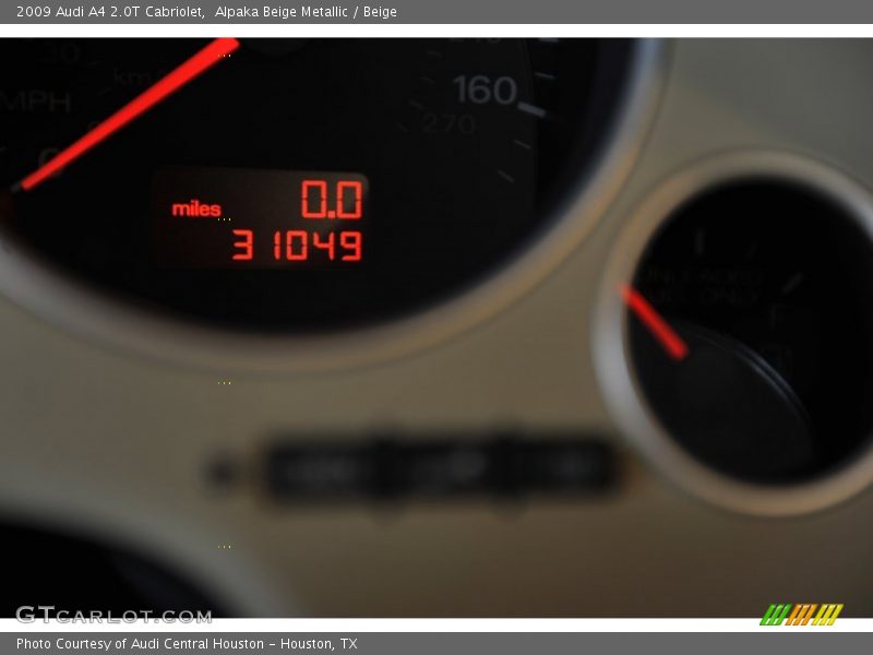 Alpaka Beige Metallic / Beige 2009 Audi A4 2.0T Cabriolet