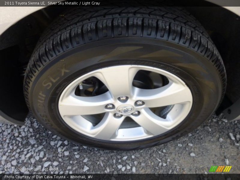 Silver Sky Metallic / Light Gray 2011 Toyota Sienna LE