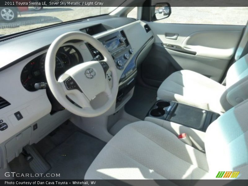 Silver Sky Metallic / Light Gray 2011 Toyota Sienna LE