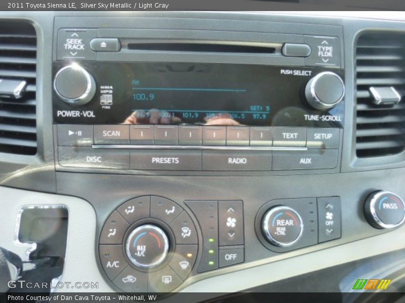 Silver Sky Metallic / Light Gray 2011 Toyota Sienna LE