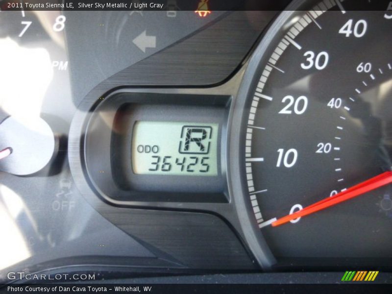 Silver Sky Metallic / Light Gray 2011 Toyota Sienna LE