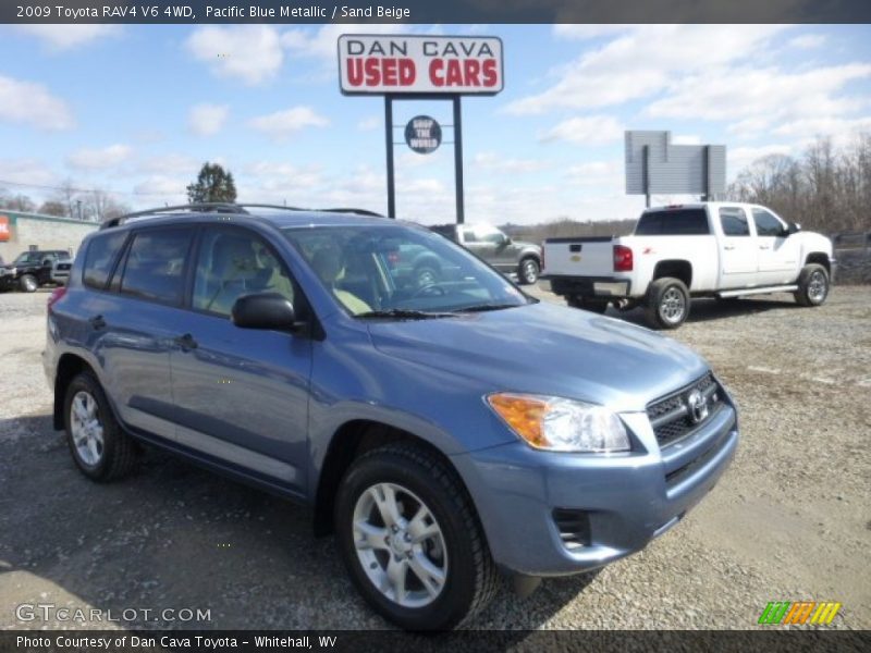 Pacific Blue Metallic / Sand Beige 2009 Toyota RAV4 V6 4WD