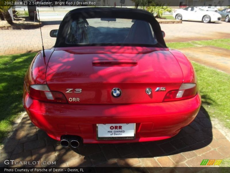 Bright Red / Dream Red 2002 BMW Z3 2.5i Roadster