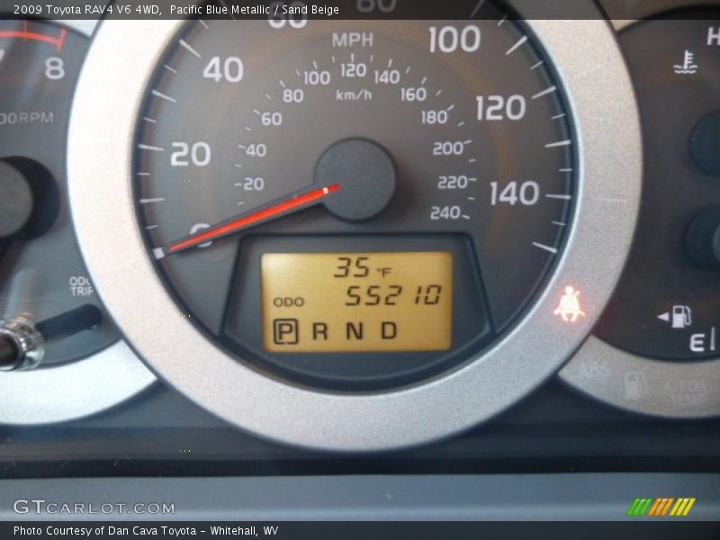 Pacific Blue Metallic / Sand Beige 2009 Toyota RAV4 V6 4WD