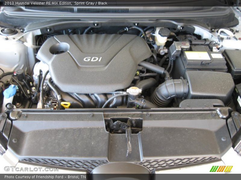  2013 Veloster RE:MIX Edition Engine - 1.6 Liter DOHC 16-Valve Dual-CVVT 4 Cylinder