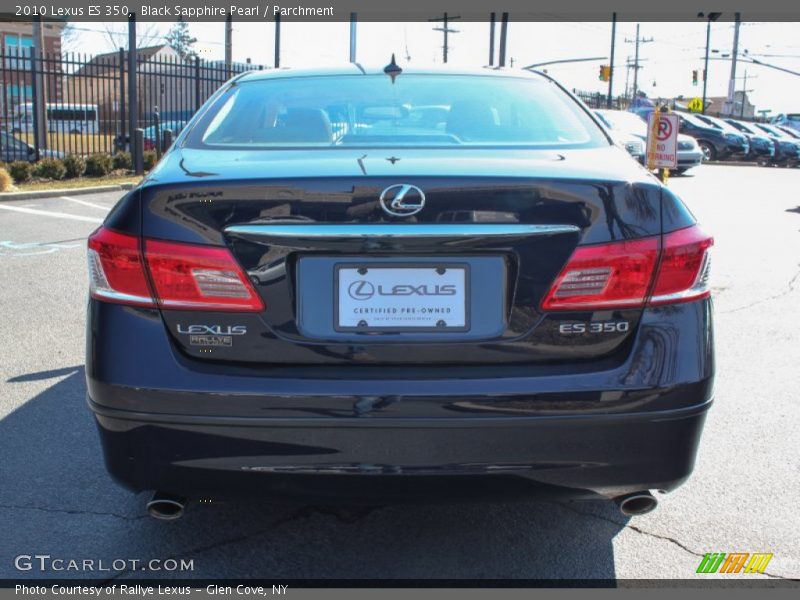 Black Sapphire Pearl / Parchment 2010 Lexus ES 350